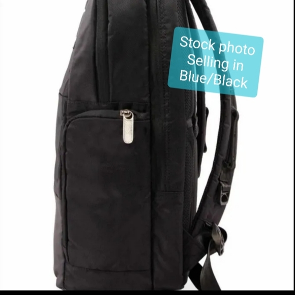 🙀ORIGINAL PENGUIN by MUNSINGWEAR Trio Collection Backpack in Blue/Black - Picture 4 of 16